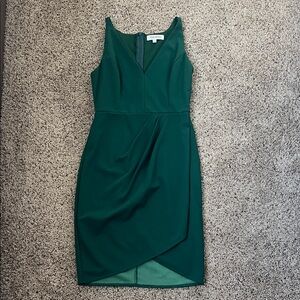 Manydress Size Small Elegant Asymmetrical Green Dress